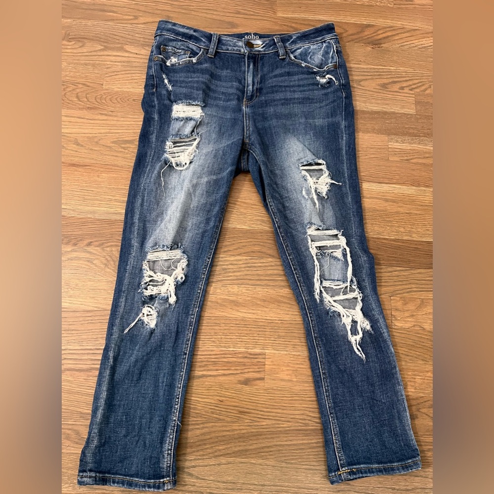 High Waist Cropped Boyfriend